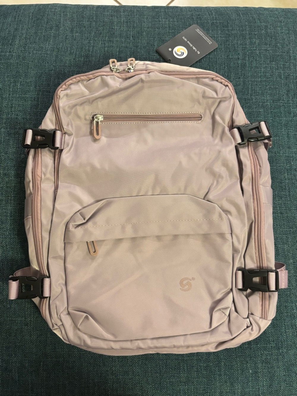 Light Pink Travel Backpack - Picture 3 of 7